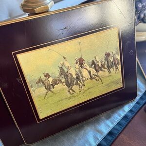 Vintage placemat coaster’s set of 6 perfect for your RALPH LAUREN HOLIDAY